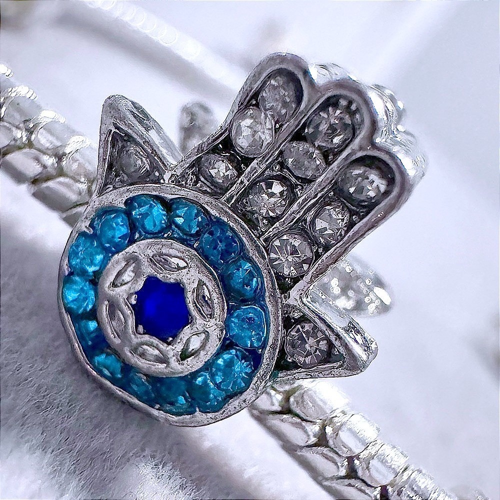 Bue‎ Sparkle HAMSA Bead Charm fits PANDORA